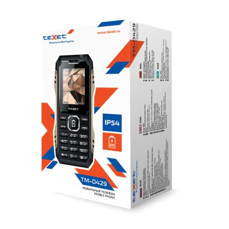 Мобильный телефон TeXet TM-D429 антрацит