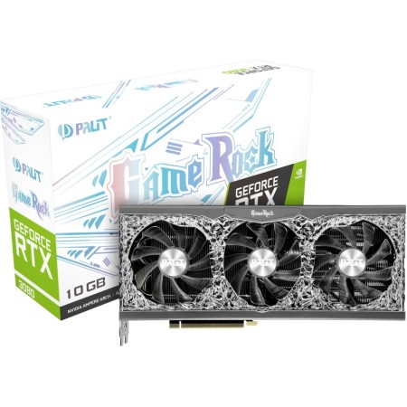 Видеокарта Palit GeForce RTX 3080 GameRock (NED3080U19IA-1020G) 10 Гб черный