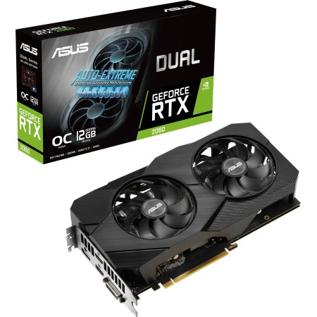 Видеокарта ASUS Dual GeForce RTX 2060 OC EVO (DUAL-RTX2060-O12G-EVO) 12 Гб черный