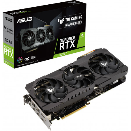 Видеокарта ASUS TUF Gaming GeForce RTX 3070 Ti OC Edition (TUF-RTX3070TI-O8G-GAMING) черный