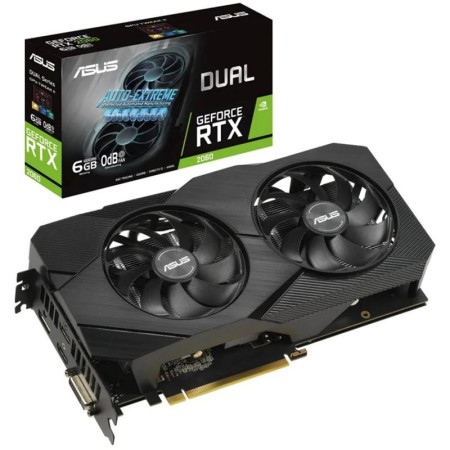 Видеокарта ASUS Dual GeForce RTX 2060 OC EVO (DUAL-RTX2060-O6G-EVO) 6 Гб черный
