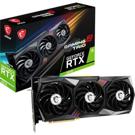 Видеокарта MSI GeForce RTX 3070 GAMING Z TRIO (RTX 3070 GAMING Z TRIO 8G LHR) черный