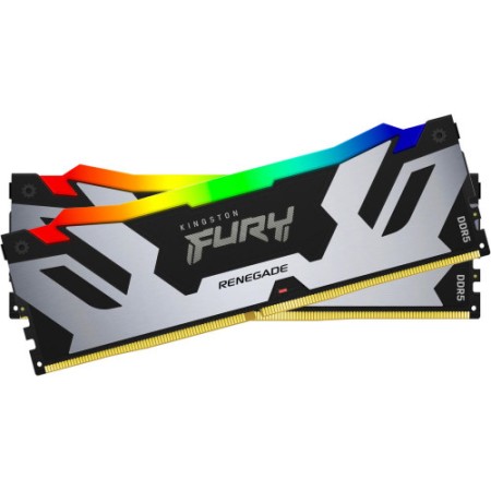 Оперативная память Kingston FURY Renegade Silver RGB (KF560C32RSAK2-32) 32 ГБ серый
