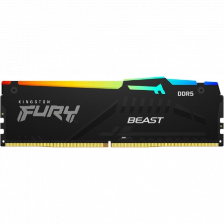 Оперативная память Kingston FURY Beast Black RGB (KF556C40BBA-8) 8 ГБ черный