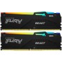 Оперативная память Kingston FURY Beast Black RGB (KF548C38BBAK2-16) 16 ГБ черный