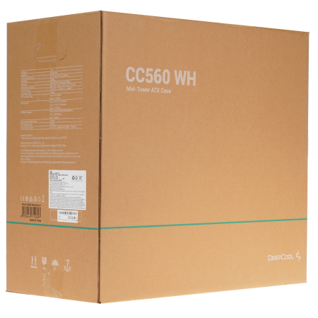 Корпус DeepCool CC560 (R-CC560-WHGAA4-G-1) белый