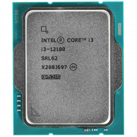 Процессор Intel Core i3-12100 BOX с кулером (BX8071512100) серый