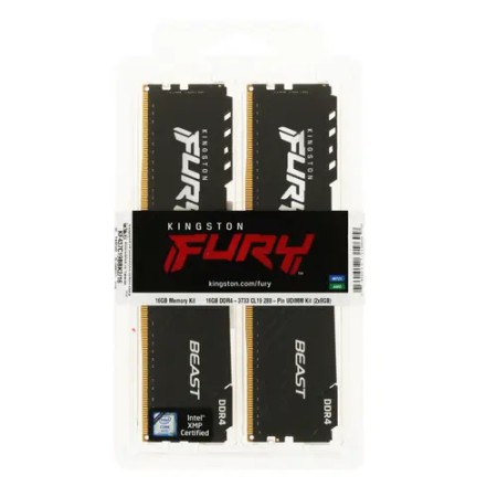 Оперативная память Kingston FURY Beast Black (KF437C19BBK2/16) 16 ГБ черный