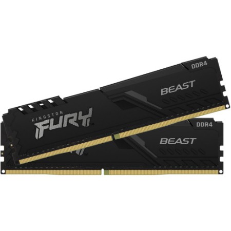 Оперативная память Kingston FURY Beast Black (KF437C19BBK2/16) 16 ГБ черный