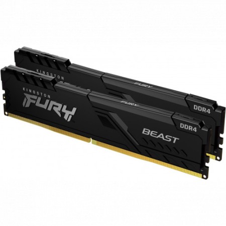 Оперативная память Kingston FURY Beast Black (KF437C19BBK2/16) 16 ГБ черный