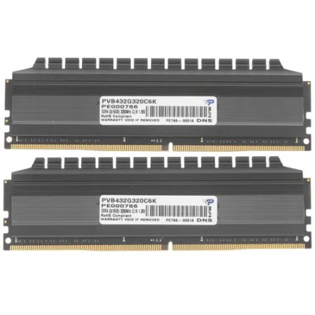 Оперативная память Patriot Viper 4 Blackout (PVB432G320C6K) 32 ГБ серый