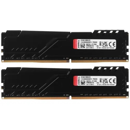 Оперативная память Kingston FURY Beast Black (KF436C18BBK2/32) 32 ГБ черный