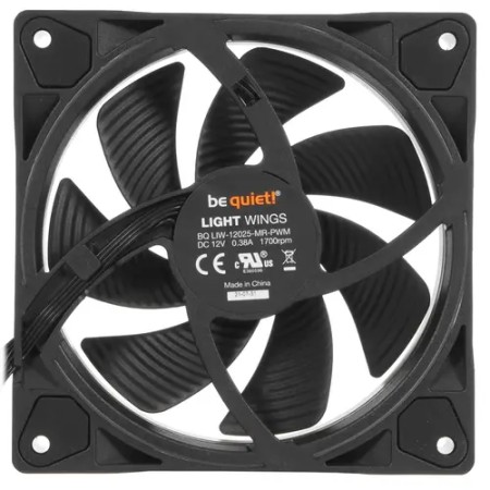 Комплект вентиляторов Bequiet! Light Wings 120mm PWM ARGB Triple Pack (BL076) 3 шт черный
