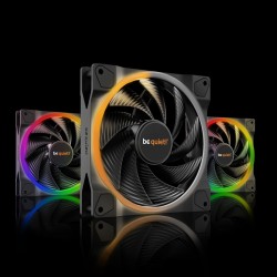 Комплект вентиляторов для корпуса be quiet! Light Wings PWM high-speed ARGB 3x140 мм (BL079) черный