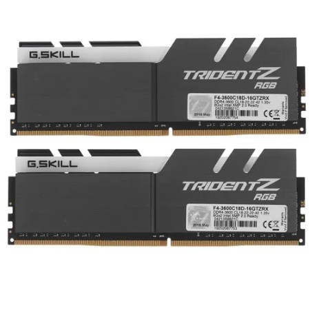 Оперативная память G.Skill TRIDENT Z RGB (AMD) (F4-3600C18D-16GTZRX) 16 ГБ черный