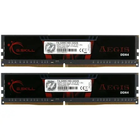 Оперативная память G.Skill AEGIS (F4-3200C16D-32GIS) 32 ГБ черный