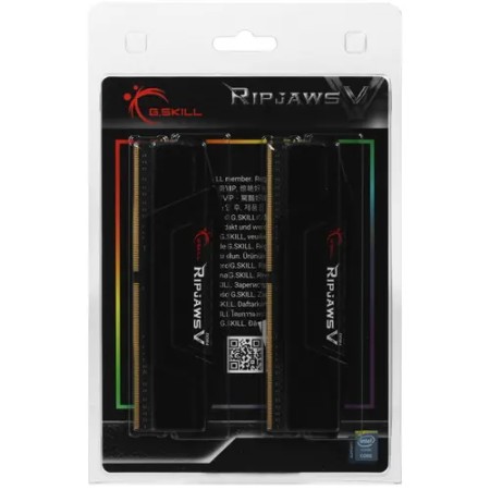 Оперативная память G.Skill RIPJAWS V (F4-3200C16D-32GVK) 32 ГБ черный