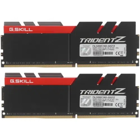 Оперативная память G.Skill TRIDENT Z (F4-3200C16D-32GTZ) 32 ГБ черный
