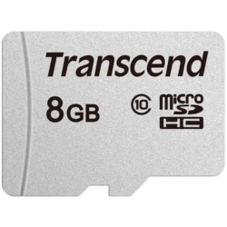 8 ГБ Карта памяти Transcend 300S microSDHC (TS8GUSD300S) белый