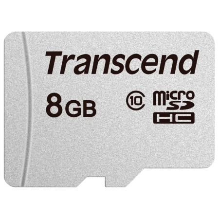 8 ГБ Карта памяти Transcend 300S microSDHC (TS8GUSD300S) белый