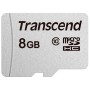 8 ГБ Карта памяти Transcend 300S microSDHC (TS8GUSD300S) белый