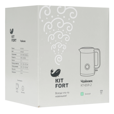 Электрический чайник Kitfort KT-659-2 светло-зеленый