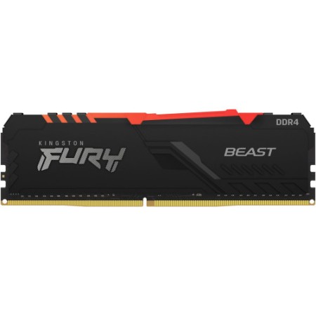 Оперативная память Kingston FURY Beast Black RGB (KF432C16BBA/32) 32 ГБ черный