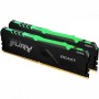 Оперативная память Kingston FURY Beast Black RGB (KF436C18BBAK2/32) 32 ГБ черный
