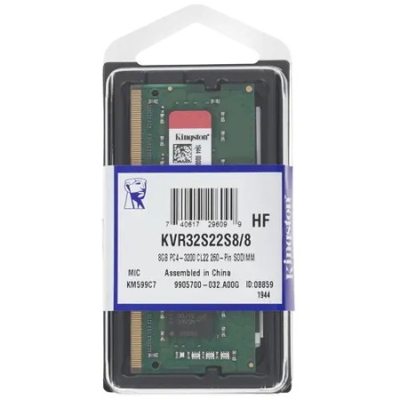 Оперативная память Kingston ValueRAM (KVR32S22S8/8) 8 ГБ зеленый