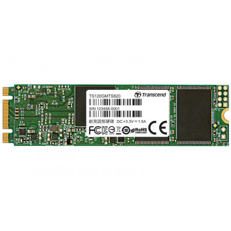 120 ГБ SSD диск Transcend MTS820S (TS120GMTS820S) зеленый