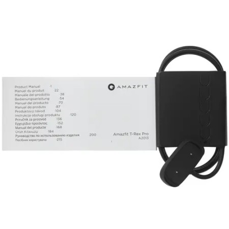 Смарт-часы Amazfit T-Rex Pro Meteorite Black (A2013) черный (1 ремешок) 47.7 мм