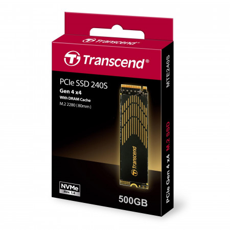 500 ГБ SSD диск Transcend 240S (TS500GMTE240S) черный