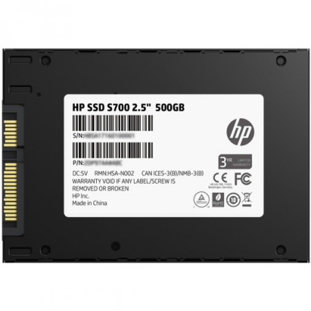 500 ГБ SSD диск HP S700 (2DP99AA) черный