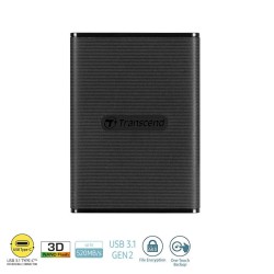 1 ТБ Внешний SSD диск Transcend ESD270C (TS1TESD270C) черный