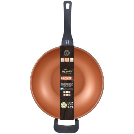 Сковорода Bergner WOK Bronze SG (SG-6615) бронзовый 32 см