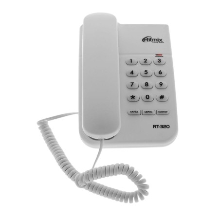 Телефон проводной Ritmix RT-320 белый