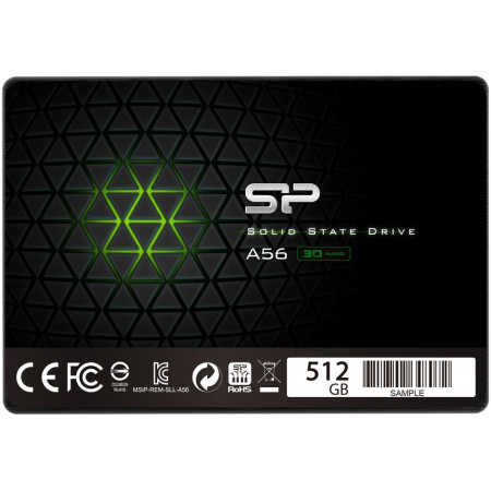 512 ГБ SSD диск Silicon Power Ace A56 (SP512GBSS3A56B25RM) черный