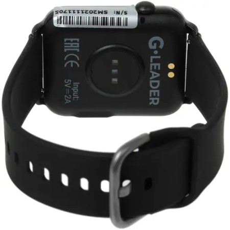 Смарт-часы Geozon Leader (G-SM20BLK) черный (1 ремешок) 37 мм