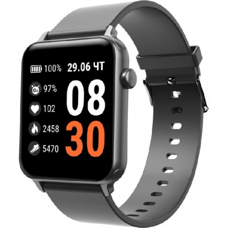 Смарт-часы Geozon Leader (G-SM20BLK) черный (1 ремешок) 37 мм