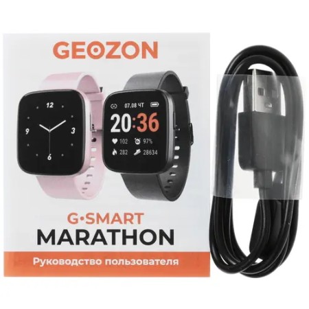 Смарт-часы Geozon Marathon (G-SM19PNK) розовый (1 ремешок) 37 мм