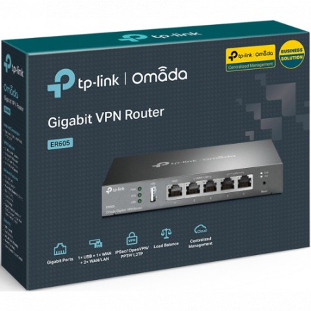 Маршрутизатор TP-Link TL-ER605 черный