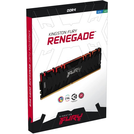 Оперативная память Kingston FURY Renegade RGB (KF436C16RBA/8) 8 ГБ черный