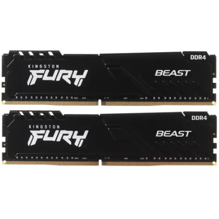 Оперативная память Kingston FURY Beast Black (KF436C18BBK2/64) 64 ГБ черный