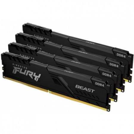 Оперативная память Kingston FURY Beast Black (KF436C18BBK4/64) 64 ГБ черный