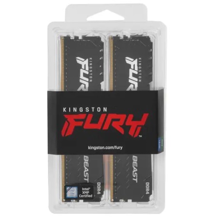 Оперативная память Kingston FURY Beast Black (KF436C18BBK4/64) 64 ГБ черный