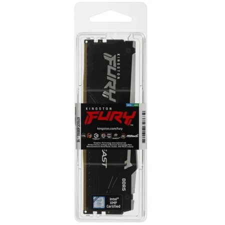 Оперативная память Kingston FURY Beast Black RGB (KF552C40BBA-16) 16 ГБ черный