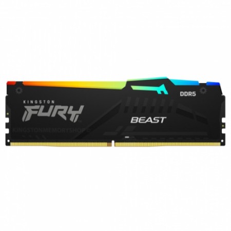 Оперативная память Kingston FURY Beast Black RGB (KF552C40BBAK2-16) 16 ГБ черный