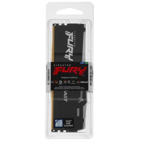 Оперативная память Kingston FURY Beast Black RGB (KF552C40BBA-32) 32 ГБ черный