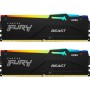 Оперативная память Kingston FURY Beast Black RGB (KF552C40BBAK2-32) 32 ГБ черный