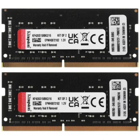 Оперативная память Kingston FURY Impact (KF426S15IBK2/16) 16 ГБ черный